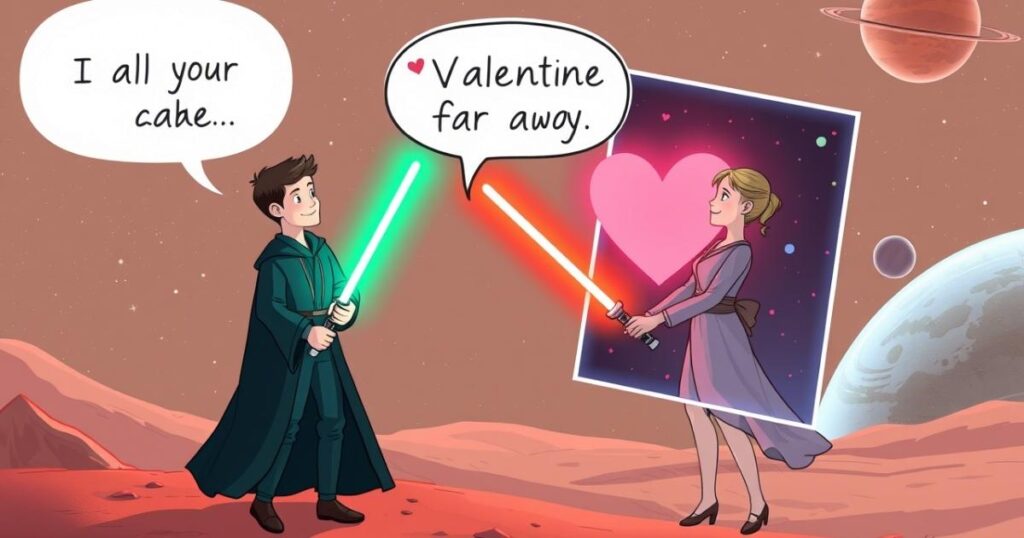 Star Wars Valentines Puns for Long-Distance Relationships