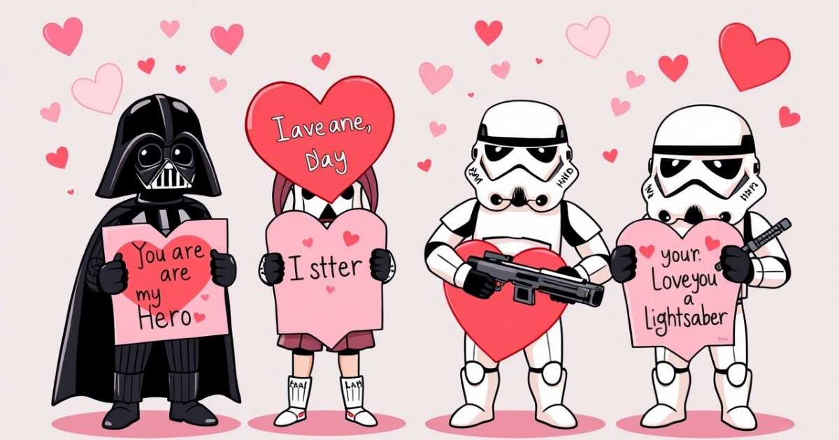 Star Wars valentines puns